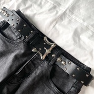 MAHBOI | Y2K Style Metal Stone Belt - Belt