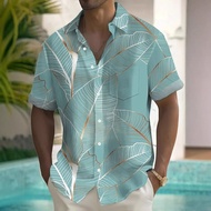Men Short Sleeve Printed Shirt 3D Printed Short Sleeve Shirt Waiiian Printed Shirt 11,2 TX
