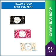 CAMAY FRAGRANCE BAR SOAP 125G 3 IN 1PACK