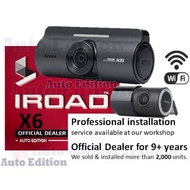 IROAD X6 - Front & Rear dash cam car camera -  WiFi - Iroad Singapore Official dealer - Auto Edition