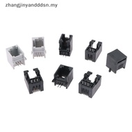 XXHZ 10PCS RJ11 Telephone Soet Curved Pin 95001 4P4C 6P6C 6P4C Female Ja Pcb Connector Telephone Soe
