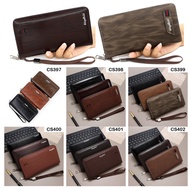 SKM Men's Zippered Multi-card Slots Phone Long Wallet Dompet Lelaki CS397 CS398 CS399 CS400 CS401 CS