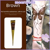 MEERRMY Henna Paste Cone, Temporary Black Brown Henna Tattoo Cream, Henna Tattoo Cream Easy-To-Use S