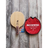 Sanwei 502E Cs carbon pedhold + BONUS COVER wood blade bat ping pong bet 100% ORIGINAL