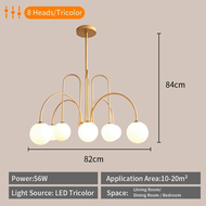 Lampu Gantung Ruang Tamu Minimalis Lampu Hias Ruang Tamu Mewah Lampu LED Plafon 3 Warna