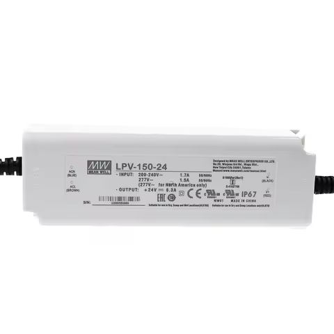 Original Mean Well LPV-150-12 LPV-150-15 LPV-150-24 LPV-150-36 LPV-150-48 150W Single Output Switchi