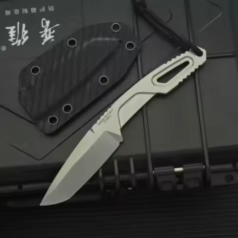NEW RAOT Fixed Blade Knife with Sheath N690 Steel Blade and Handle, Outdoor EDC Camping Knife Huntin