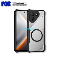 Tecno Pova 7 4G Pova 7 5G Pova 7 Ultra 5G Hardcase Shockproof Camera Protection Clear Magnetic Ring