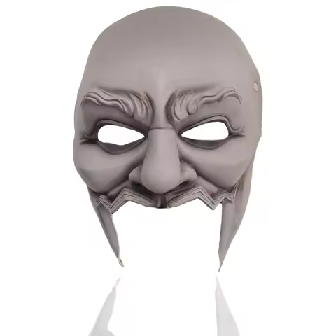 Uncle Howdy Latex Cosplay Mask Realistic Wrestler Mask Halloween Costume Accessory, Large, Grey