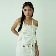 BLACKDOG BKK -  Pillow top   เสื้อคล้องคอผูกหลังคอตตอนฉลุ - AW2506