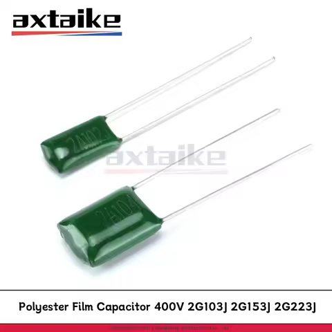 50PCS Polyester Film Capacitor 400V 10nF 15nF 22nF 2G103J 2G153J 2G223J 0.01uF 0.015uF 0.022uF 2G103