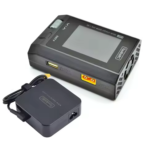 ToolkitRC M8P 600W 20A 2.4'' IPS LCD Multifunctional DC Balance Charger Discharger Compatible 1-8S L