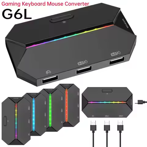 G6L Gaming Keyboard Mouse Converter Wired Mobile Controller Adapter Electronic Machine Game Part for