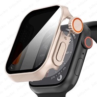 สำหรับนาฬิกา Apple รุ่น9 8 7 6 5 4 3ฟิล์มกระจก iPhone X พร้อม Privacy กระจกปกป้องหน้าจอเปลี่ยนเป็นอัลตร้าสำหรับ Iwatch 45มม. 44 41มม. 42 40มม.