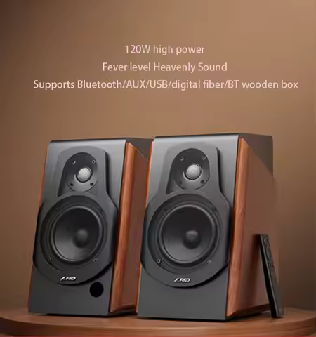 AOSIBAO 5.25 Inch Full Range Speaker 4 8 Ohm Active Speakers 2.0 Stereo Loudspeakers 120W High Power