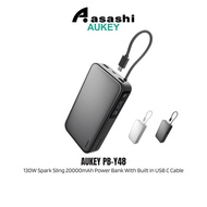 Aukey PB-Y48 130W Spark Sling 20000mAh Power Bank With Built in USB C Cable