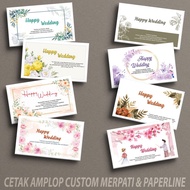 Amplop Kondangan Custom Paperline 03 Murah Eksklusif Bunga Aesthetic