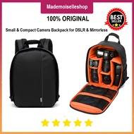 MERAH BX70 Black Red Backpack Camera Bag - Simple Backpack Camera Bag and - For DSLR Mirrorless Cano