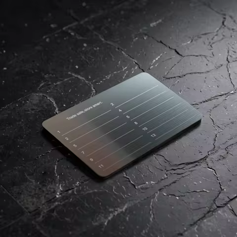 1pc/2pcs/3pcs stainless steel material with 1 stainless steel pen suitable for storing Bitcoin and c