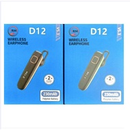 nice D12 BLUETOOTH TRM ORIGINAL 1 YEAR WARRANTY Earphones