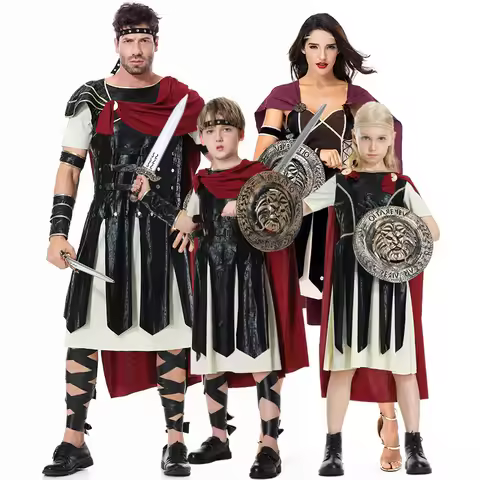 New Halloween costume, Spartacus Warriors cosplay performance costume, Roman Gladiator costume
