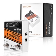 [Fast Ship] ammoon STEREO LOOPER Loop Record Guitar Effect Pedal 10 Independent Loops  Max. 10min Re