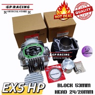 Combo Head Block EX5 racing 53MM + 24/28MM Comp SET EX5 high power HP "GP RACING"