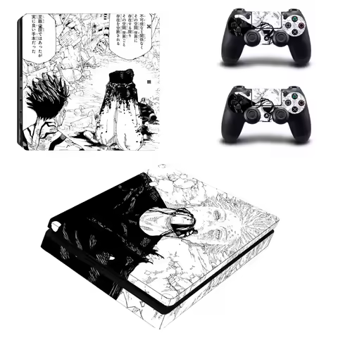Anime Jujutsu Kaisen Gojo Satoru PS4 Slim Decal Protective Skin Cover Sticker for PS4 Slim Console &
