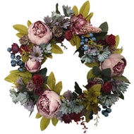 Artificial Flower Wreath for Creative Hanging Pendant Housewarming Gift Supplies for Christmas Shopp