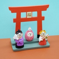 日本Decole Concombre - 招福開運達摩貓系列