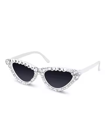 White Birthday Girl Rhinestone Accessory Birthday Party Guest of Honor Decoration Exquisite Elegant 