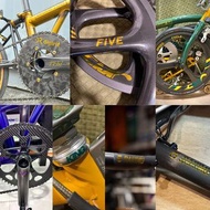 Brompton 相關品牌配件 貼紙 chris king/eewing/darimo/digirit/smc/thm