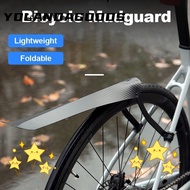 YOLA 1Pcs Bicycle Fenders, Rear Front MTB Bike Mudguard, Portable Black Folding Cycling Accessories Foldable Mud Guard BMX DH and Gravel