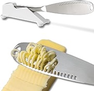 Stainless Steel Butter Spreader Knife with Convenient Countertop Holder