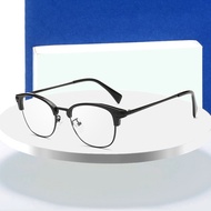 Browline Full Rim Optical Eyeglasses Frame for Men and Women Black and Leopard Glasses Eyewear eo