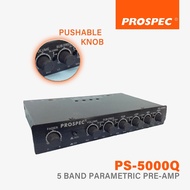 PROSPEC PS-5000Q | 5 Band Parametric PreAmp | 5 Band Car Audio PreAmp with Subwoofer Output 5-Band P