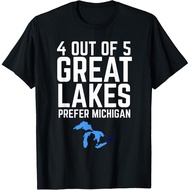 4 Out Of 5 Great Lakes Prefer Michigan Funny Gift Unisex T-Shirt