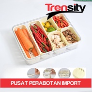 Refrigerator Storage Box Snack Storage Container Vegetable Container Kitchen Spices Chili Onion A06 