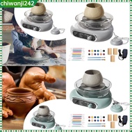 [chiwanji242] Pottery Wheel Machine Electric Pottery Wheel Mini Pottery Wheel Kit Turntable Pottery 