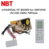 NBT UNIVERSAL PC BOARD for Aircond (AC220-240V) NBT666