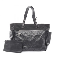 【二手】香奈兒 (Chanel) CHANEL 托特包 Paris Biarritz GM A34210 黑色 PVC 塗層帆布皮革 Paris Biarritz 托特包 GM 女士二手 B