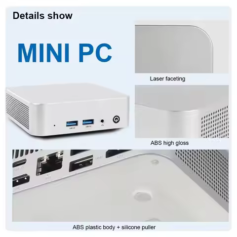 SZBOX MINI PC Pentium Processor N3700 Windows 10 DDR 8GB 128GB M.2 SSD WIFI BT