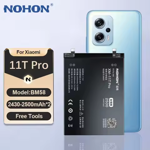 NOHON BM58 BM59 BM53 Phone Battery for Xiaomi Mi 11T Pro 10T 9T 12T 13T Batteries For Redmi K20 K50 