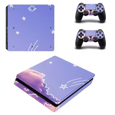 Starry Sky Star PS4 Slim Stickers Play station 4 Skin Sticker Decals For PlayStation 4 PS4 Slim Cons