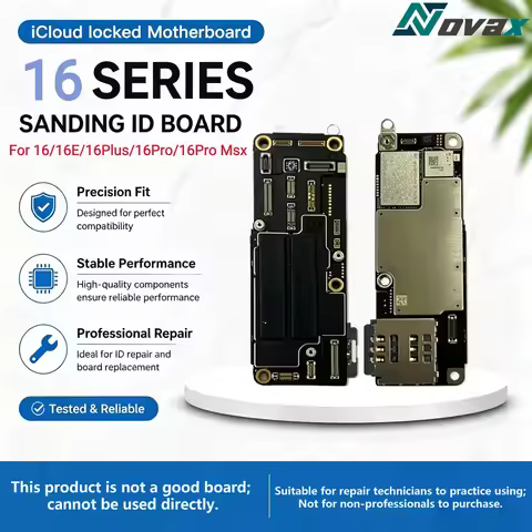 Suitable for iPhone 16 16E 16Pro Boot Logic Board, 16PMax 16Plus ICloud Lock ID Motherboard, Repair