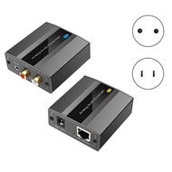 Analog Audio Extender 3.5mm Stereo over Ethernet Single Cat5E/6/7 Cable Up to 500M Audio Converter