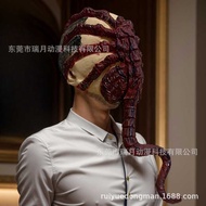 2025 Alien Face Holding Worm Mask Predator Alien Alien Virus cosplay Alien Wars Headgear Horror