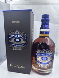 皇家芝華士（Chivas Regal）18年黃金簽名版調和蘇格蘭威士忌 750ml  C36