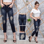 7/9 Ripped Pants/7/9 Women's Pants/7/9 Jeans/7/9 Women's Jeans/Ripped Jeans