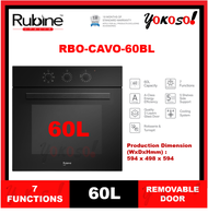 [Sellers Own Fleet] Rubine RBO-CAVO-60BL Built-In Oven 60L / 7 Functions / Time Control